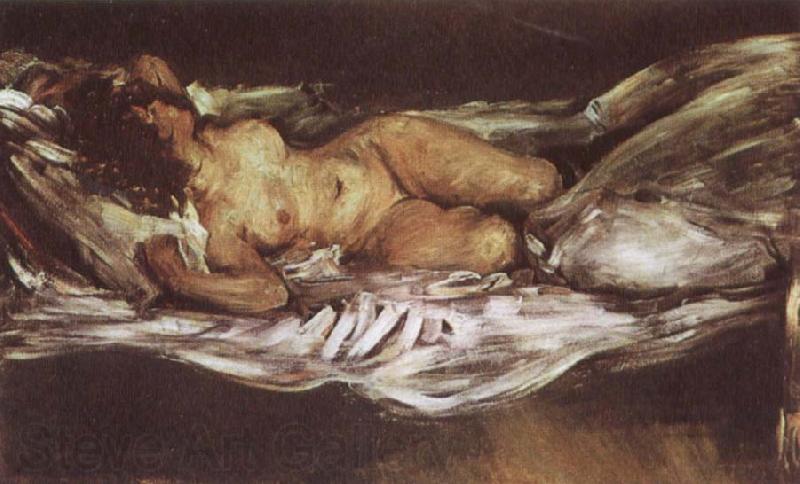 Lovis Corinth Reclining Nude Germany oil painting art
